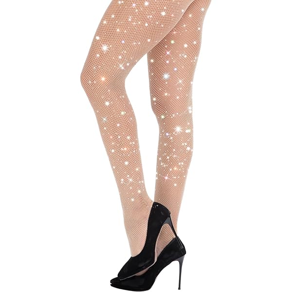 Buy HEADBUTT Women's and Girls Sparkle Rhinestone Fishnets